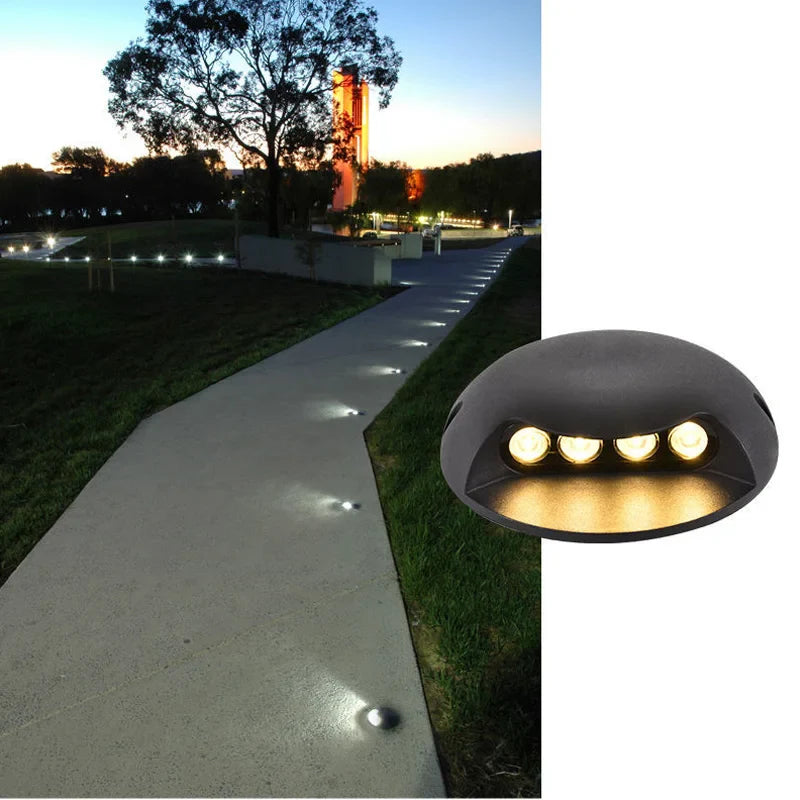Spot LED avec renfort encastrable extérieur IP68 3W-12W