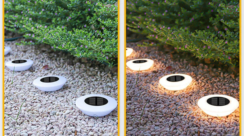 Spot solaire piquet design contour lumineux intelligent