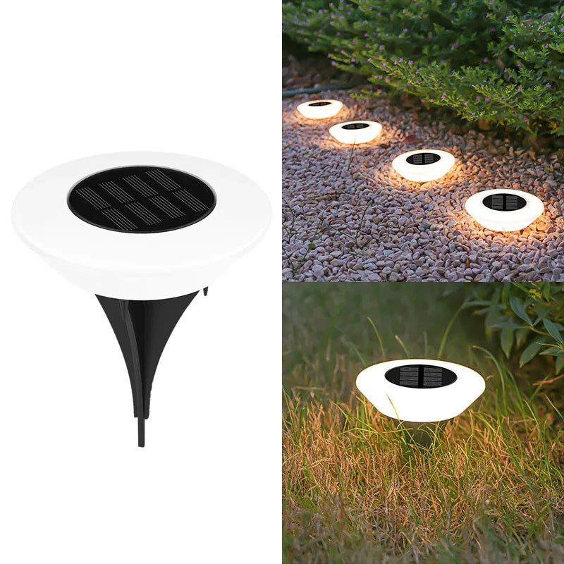 Spot solaire piquet design contour lumineux