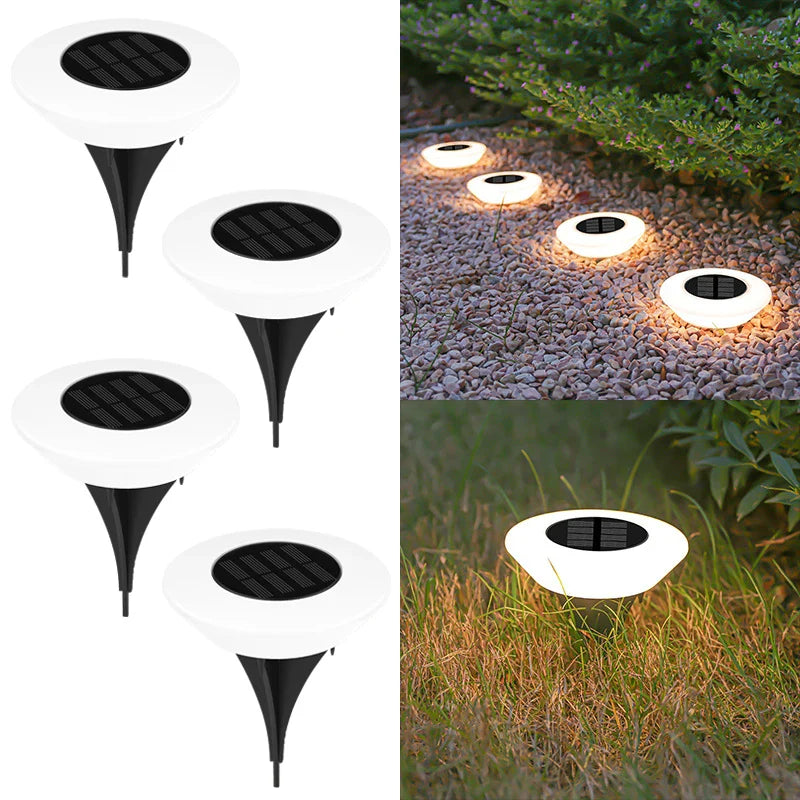 Spot solaire piquet design contour lumineux