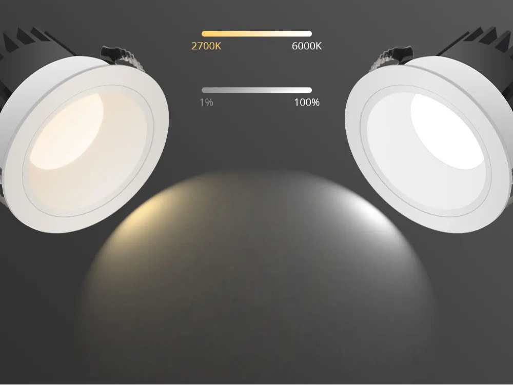 Spot LED encastrable rond 12W IP44 CCT connecté