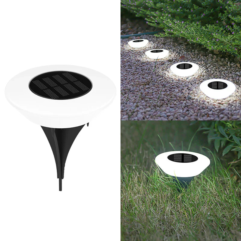 Spot solaire piquet design contour lumineux
