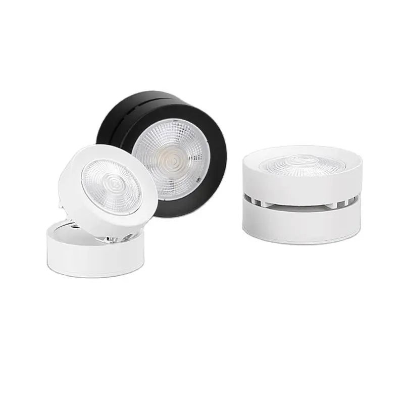 Spot LED Plafonnier à Tête Circulaire Orientable