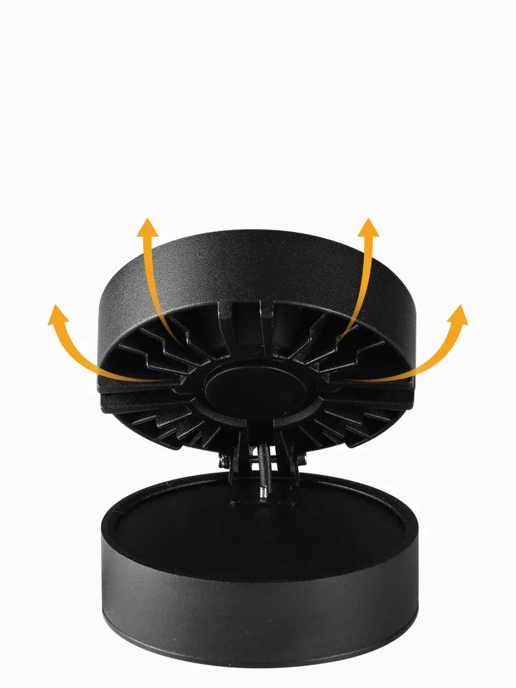 Spot LED Plafonnier à Tête Circulaire sans diffusion de chaleur
