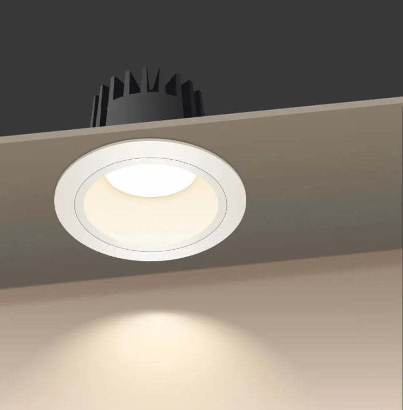 Spot LED encastrable rond blanc 12W IP44 CCT connecté