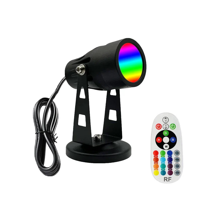 Spot mobile led extérieur jardin RGB