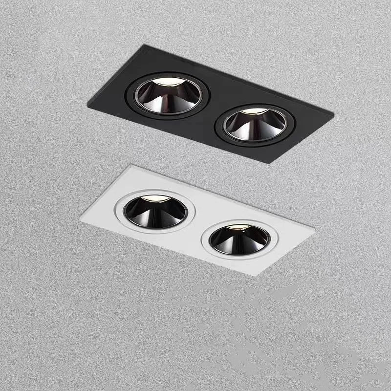Double Spot encastrable  design orientable plaque