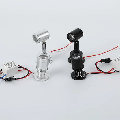 Mini spot LED orientable fixable en métal