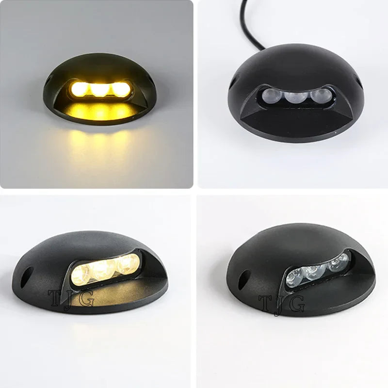 Spot LED avec renfort encastrable extérieur IP68 3W-12W