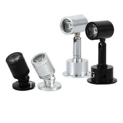 Mini spot LED orientable fixable en métal