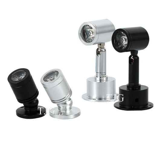 Mini spot LED orientable fixable en métal