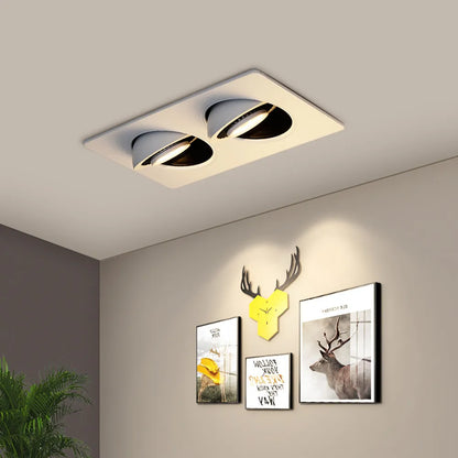 Spot encastrable double orientable à 360°