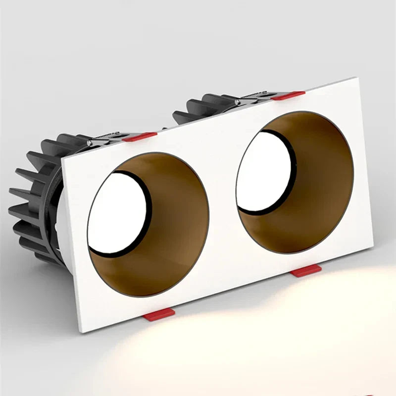 Spot encastrable led triple corps rectangulaire IP44