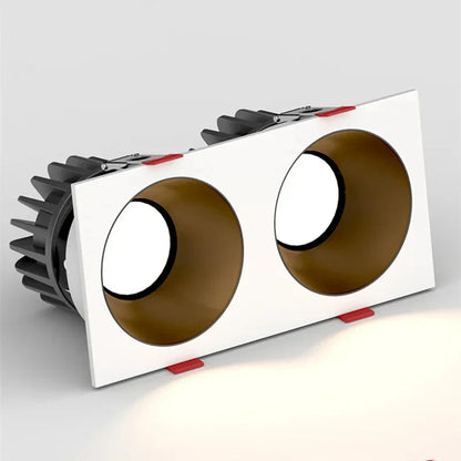 Spot encastrable led triple corps rectangulaire IP44