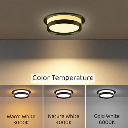 Spot encastrable plafonnier design à contour lumineux