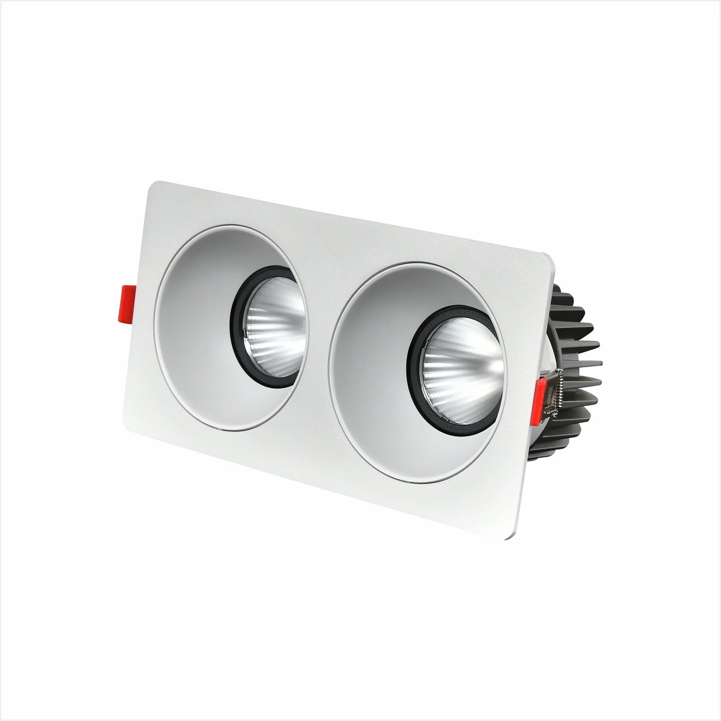 Spot encastrable led triple corps rectangulaire IP44