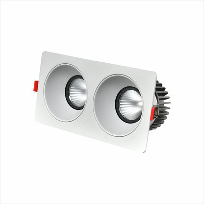 Spot encastrable led triple corps rectangulaire IP44