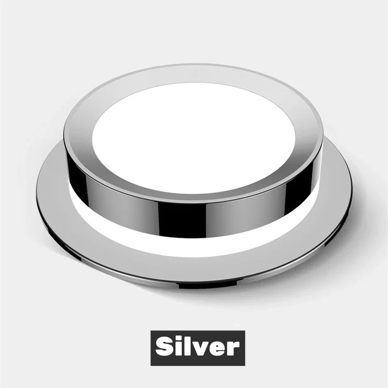 Spot chrome design plafond semi encastrable avec embase large