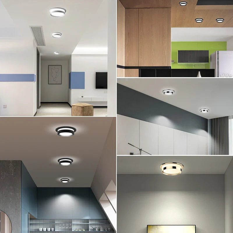 Spot encastrable plafonnier design à contour lumineux