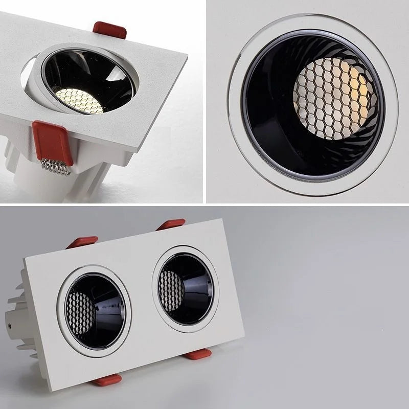 Spot encastrable orientable monobloc