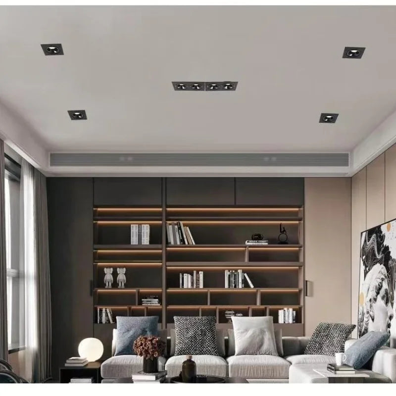 Spot design encastrable double foyer pour salon
