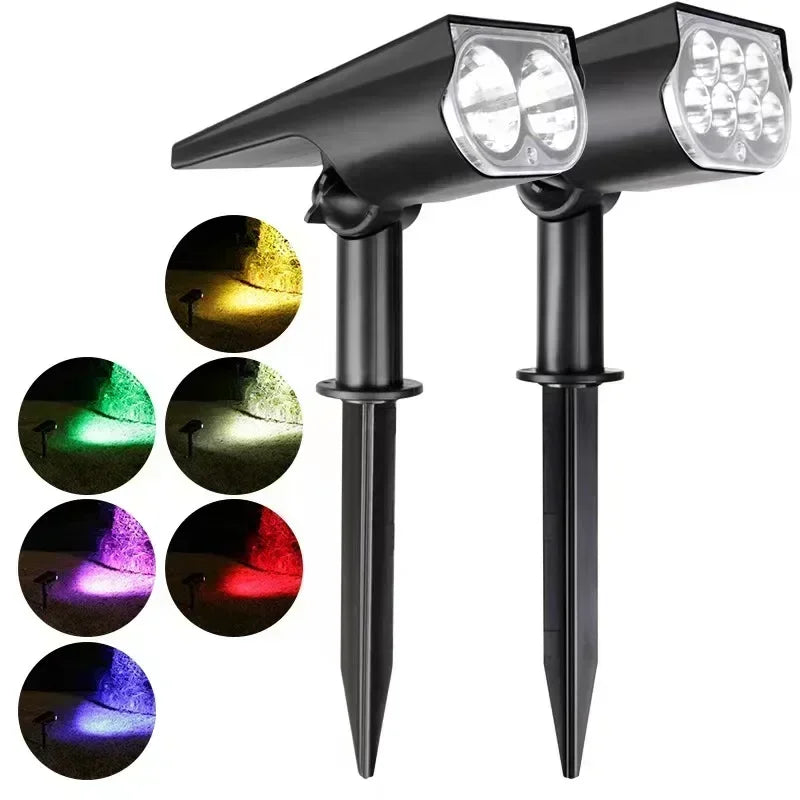 Spot led picquet solaire puissant orientable 