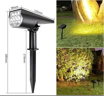 Spot solaire à 7 led  orientable  pour jardin