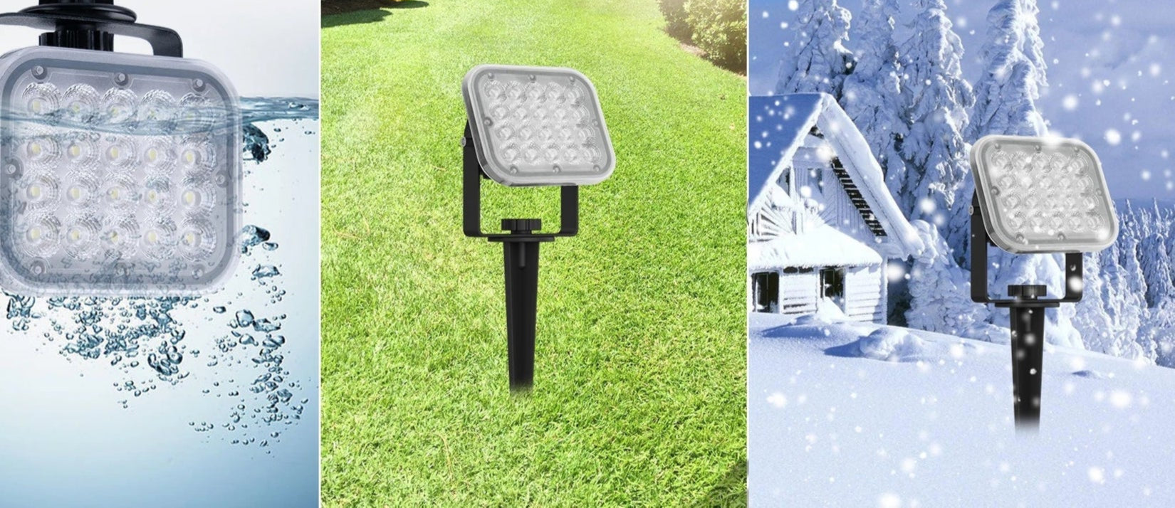 Spot solaire à piquer étanche à Panneau led mobile