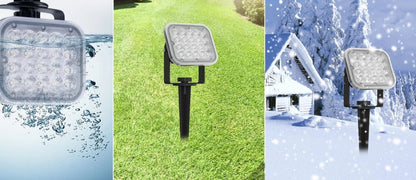 Spot solaire à piquer étanche à Panneau led mobile