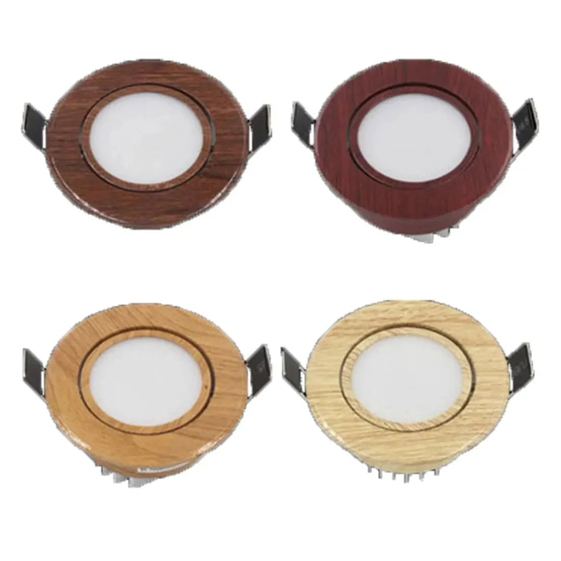 spots en bois a encastrer orientable rond